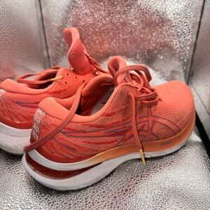 Asics Red Athletic Shoes with Cushioned Midsole